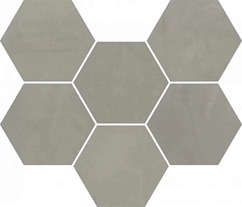 Мозаика Continuum Mosaico Hexagon Iron 25x29